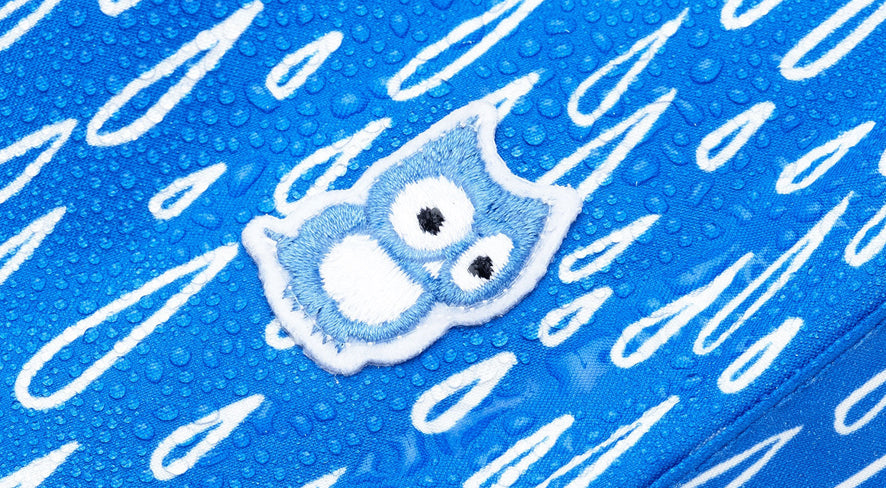 namuk logo on a jacket with Twine print