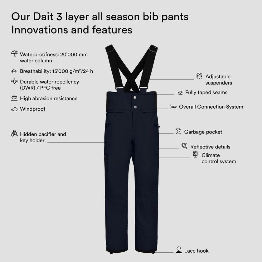 Dait 3 layer all season bib pants (4)
