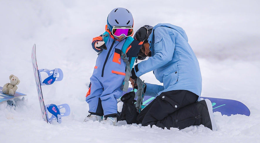 Teach kids to snowboard