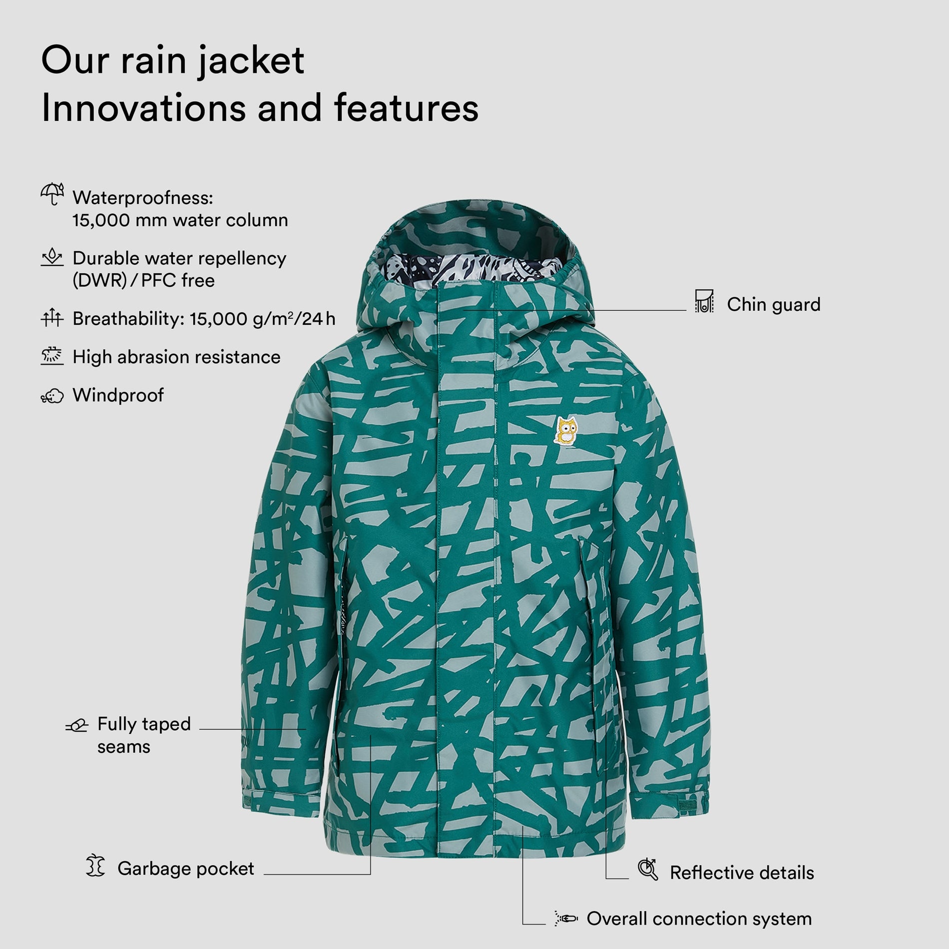 Chip rain jacket "Nest" (4)