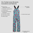 Corbet snow bib pants 