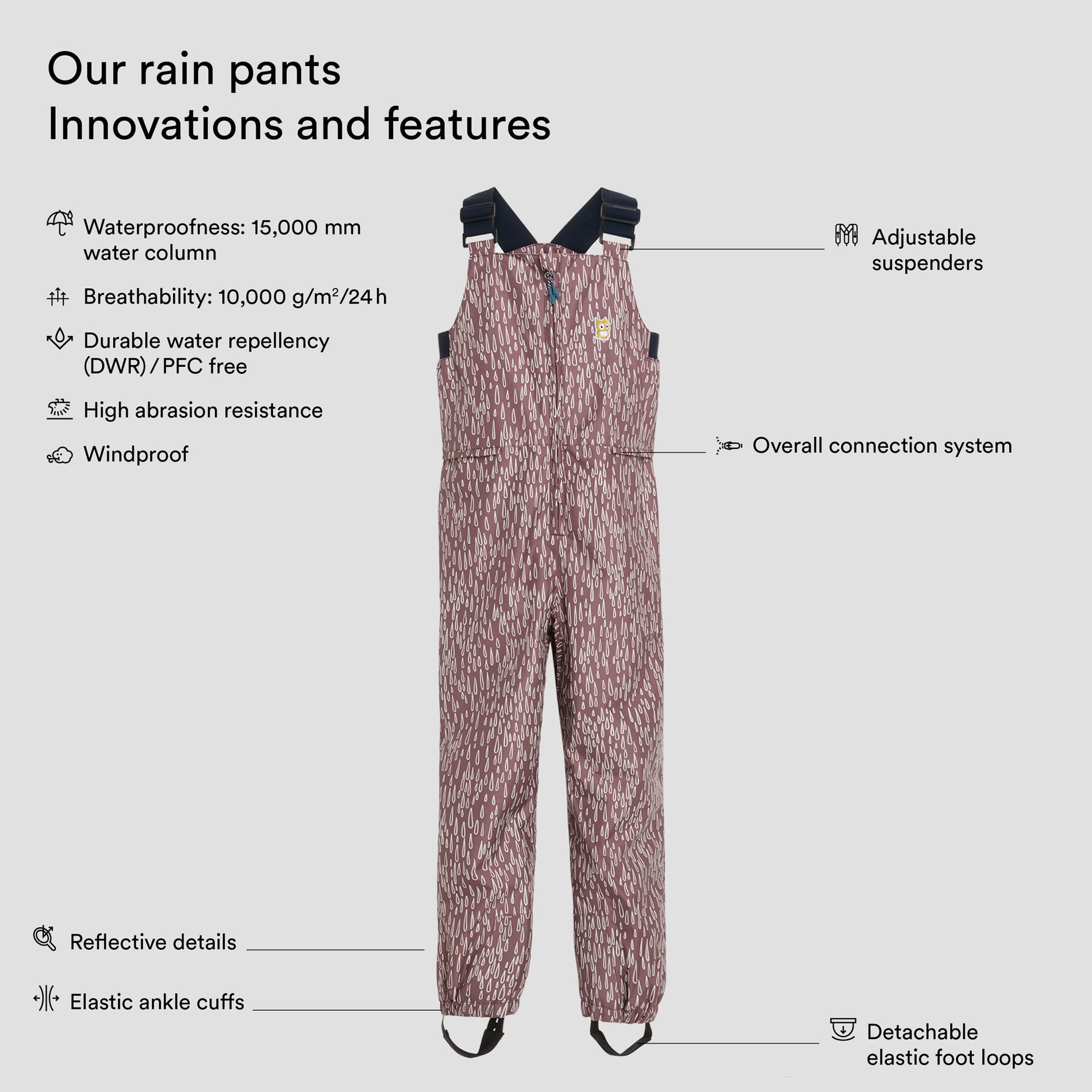 Dan rain pants "Twine" (4)