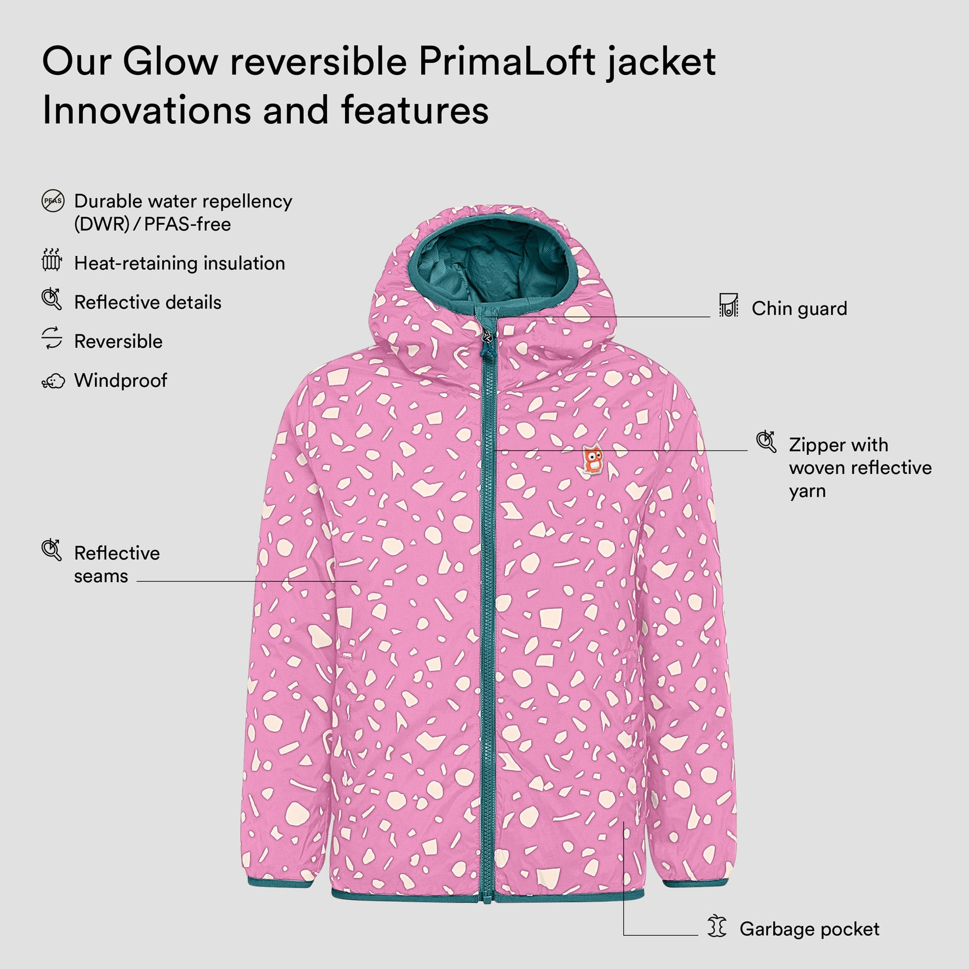 Glow reversible PrimaLoft jacket "Underground" (3)