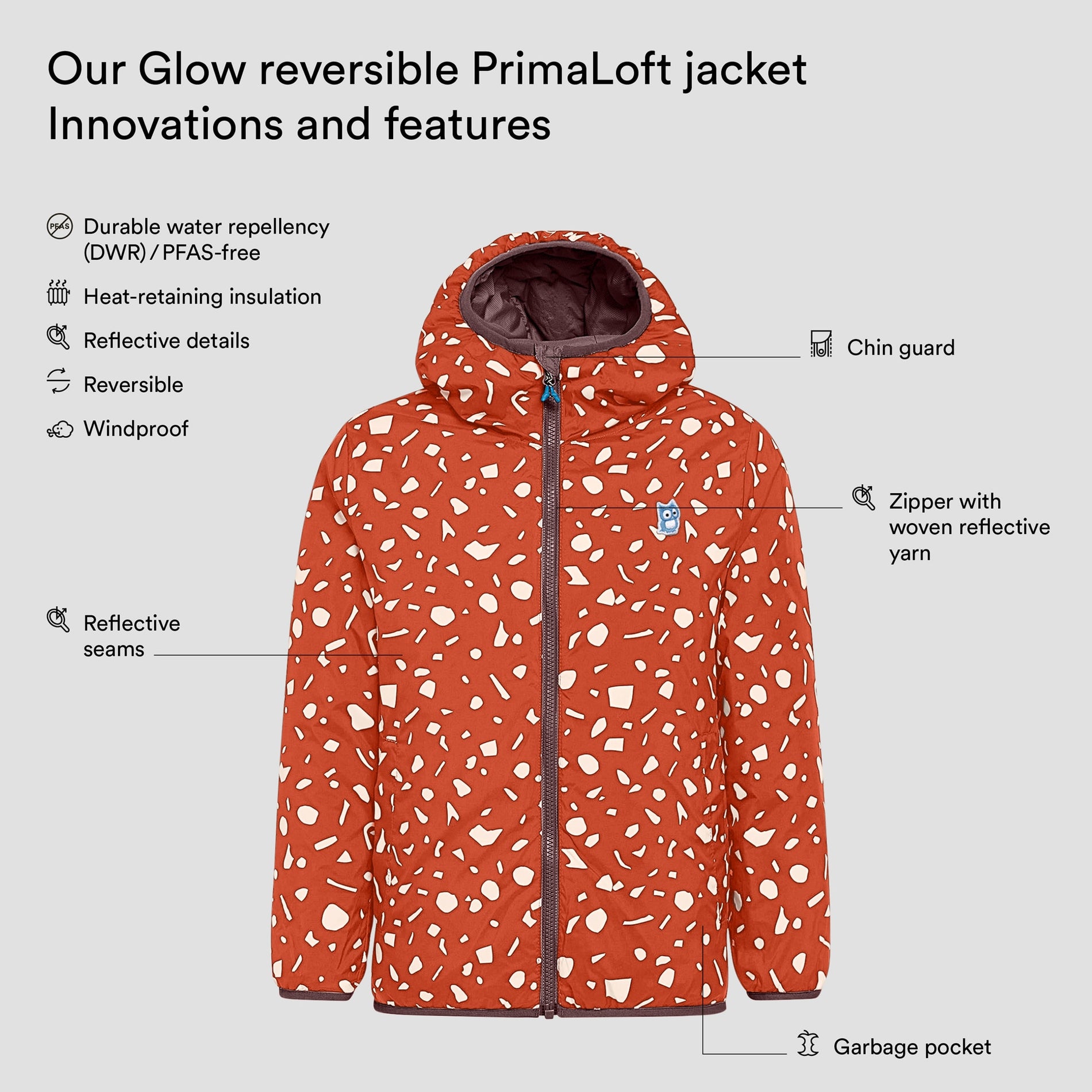 Glow reversible PrimaLoft jacket "Underground" (3)