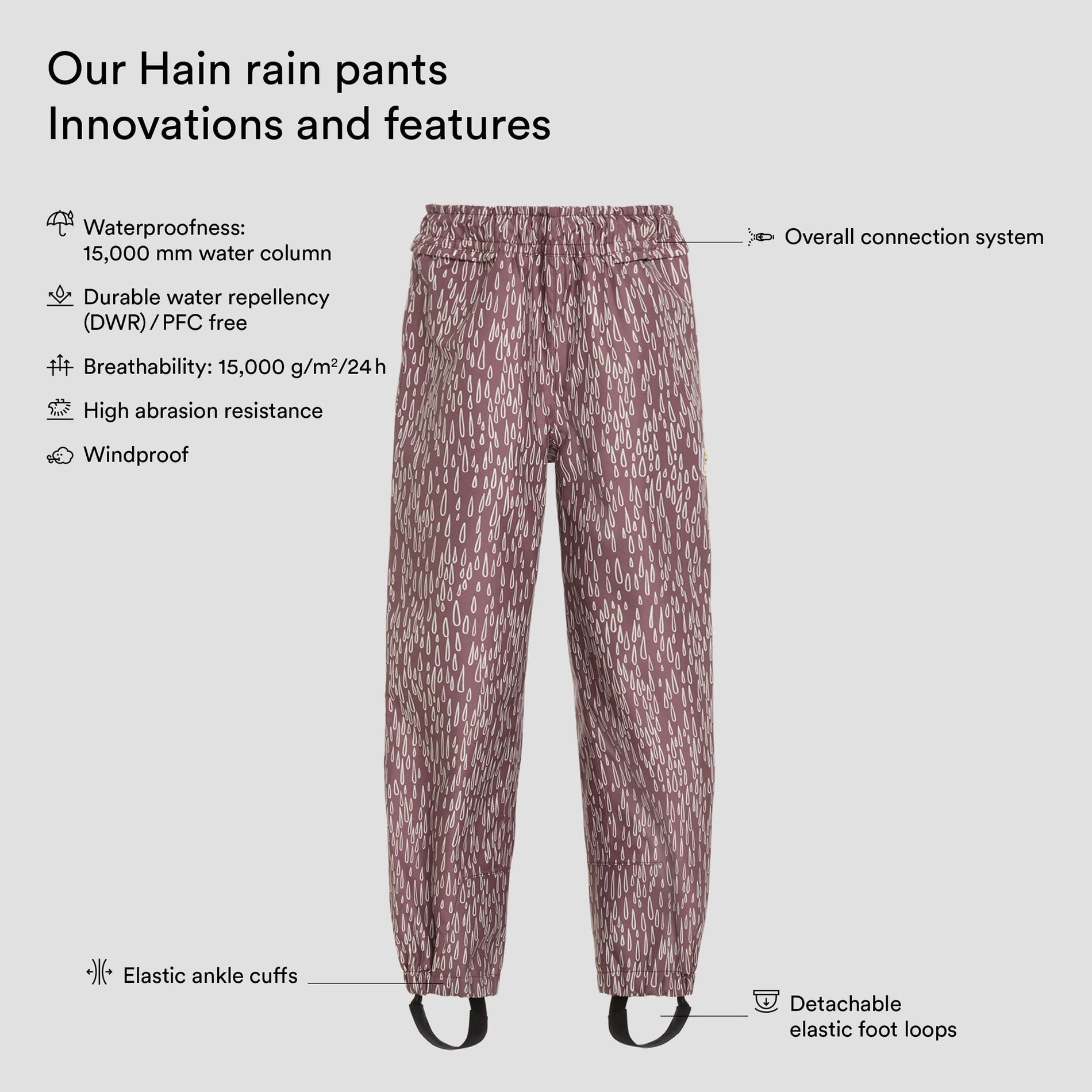 Hain rain pants "Twine" (4)