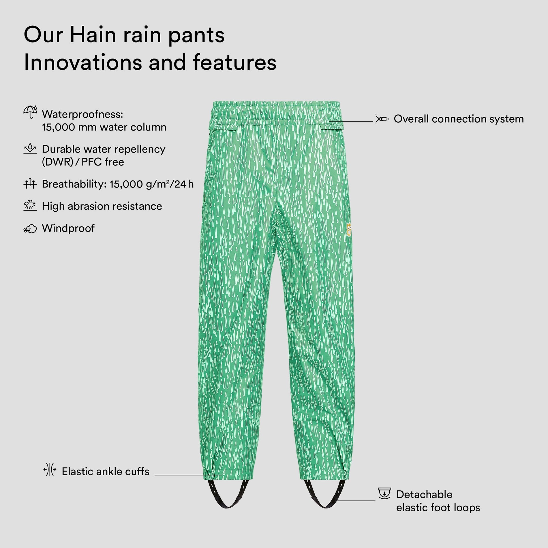 Hain rain pants "Twine" (4)