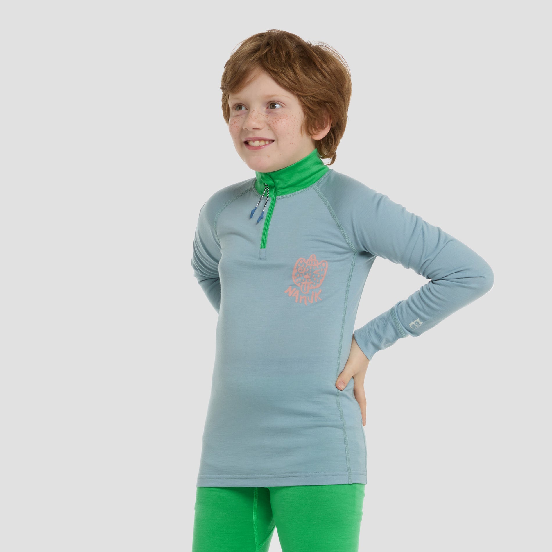 Honu Merino half-zip longsleeve "Rascal"