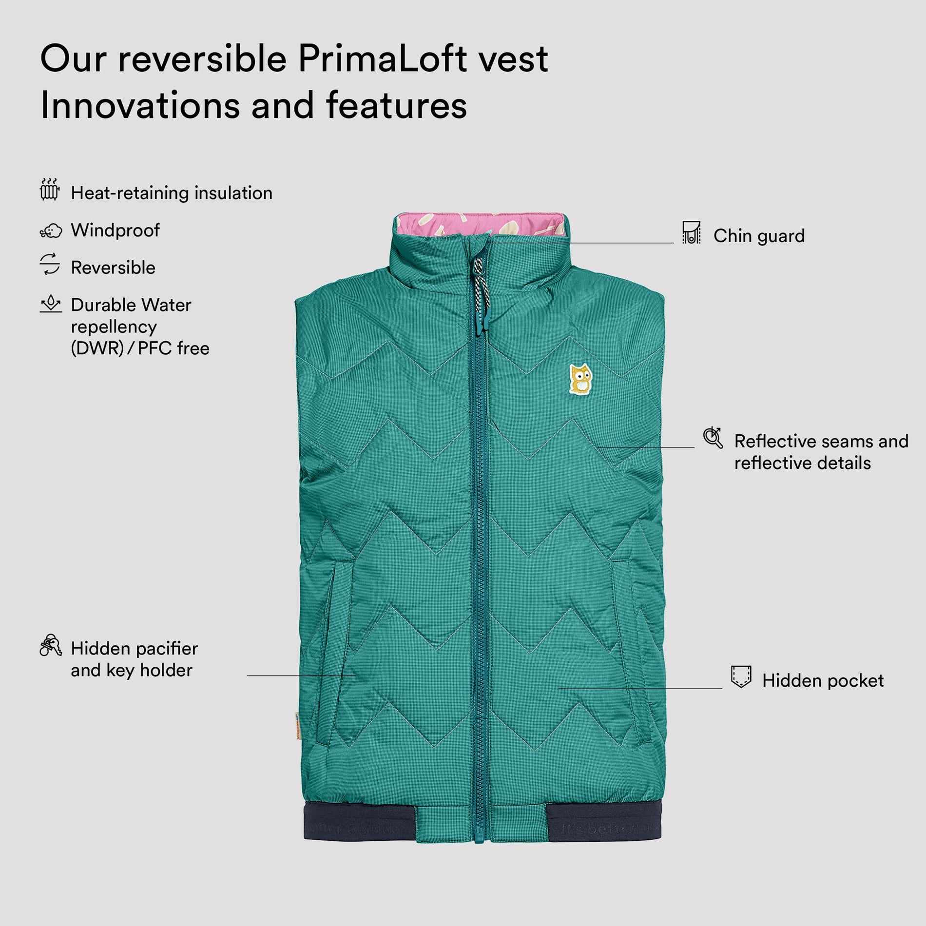 Icon reversible PrimaLoft vest "Underground" (8)