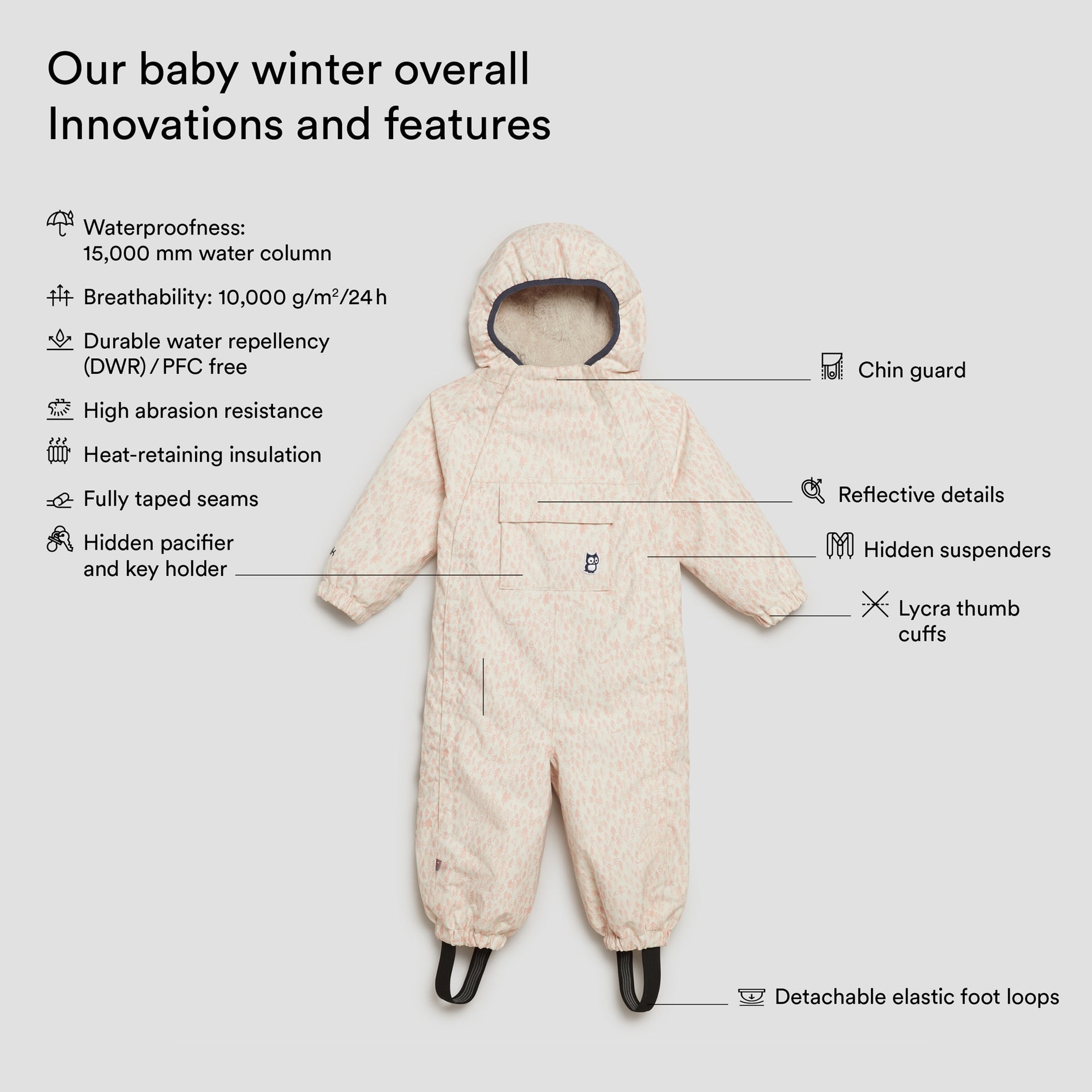Zack baby winter overall "Forest" (4)