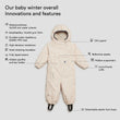 Zack baby winter overall 